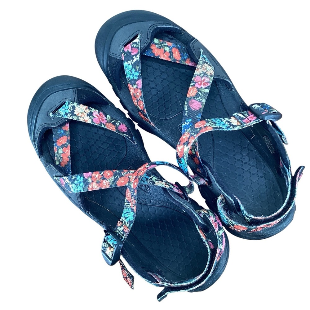KEEN Zerraport II Flower Print Trail Hiking Closed Toe Sandal Women's Size 10 - Picture 6 of 7